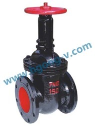 DIN cast iron rise stem matel seat gate valve